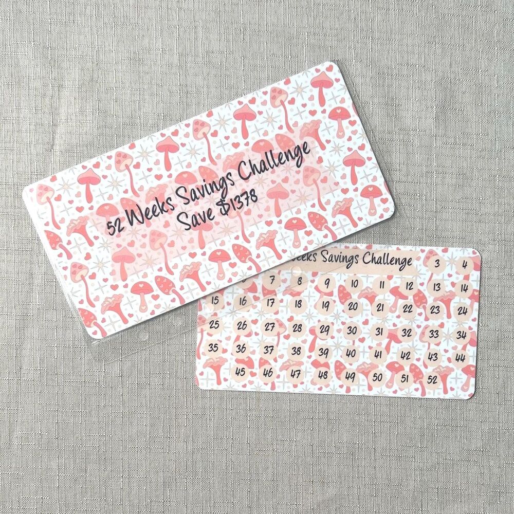 52 Weeks Savings Challenge | Cash Envelope Savings Tracker | A6 Budget Binder In